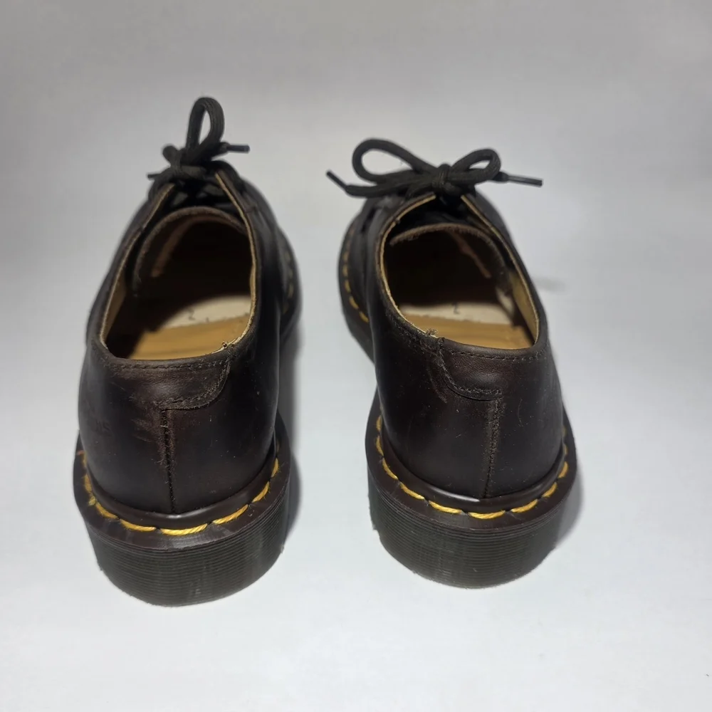 Dr. Martens 1461 Youth Shoes Size 2 Brown Leather Made in England Unisex